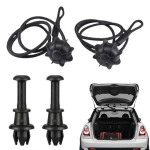 YAZWUR 2 Set Sangle Universelle pour Plage Arri&egrave;re, Fixation pour Coffre et Couvercle de Coffre, Cordelette Universelle pour Plage Arri&egrave;re Voiture (Romanimania OU, neuf)