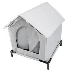 Tente Ext&eacute;rieure d'hiver pour Chat, Abri d'hiver &eacute;tanche pour Chat, Maison Ext&eacute;rieure Errant (Gray) (vrupin eu, neuf)