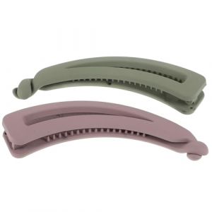 FOMIYES 2 Pièces cheveux clips banane pinces bananes pour cheveux épais clips de banane clip de banane Pinces à cheveux banane clip banane français Plastique (Family&Personal, neuf)