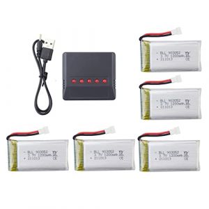 ZYGY 5PCS 3.7V 1200mAh Batteries au Lithium & 1PCS 5en1 Chargeur pour SYMA X5SW X5SC X5SC-1 Drone (Yihongtong technology, neuf)