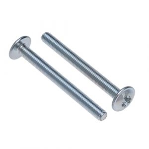 Vis de Fixation de Poign&eacute;e et de Bouton M4x20 (Paquet de 10) Hex Zingu&eacute; pour Cuisine, Chambre &agrave; Coucher, Tiroir, Armoire, Porte, Commode Universal Vis de Boulons de Machine (20mm x 2.5mm) (Keple, neuf)