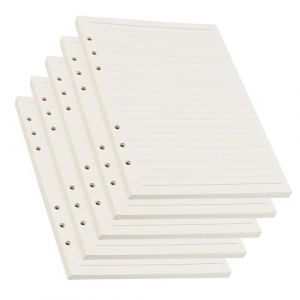 FAAING Lot de 10 recharges de papier ligné A5, 450 feuilles de papier ligné pour classeur à anneaux A5, Recharge pour Classeur 6 Anneaux, 100 g/m² (MUKCHAP TOOLS, neuf)