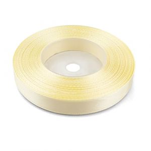 Netuno 1x ruban de satin jaune clair 12 mm x 32 m rouleaux de ruban satin ruban décoratif ruban tissu ruban de décoration ruban satin pour emballages cadeaux bricolage mariage anniversaires artisanat (netuno, neuf)