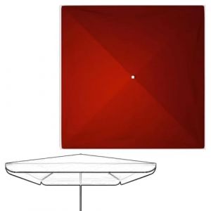 IMUNKT Toile De Rechange De Parasol Jardin, Rectangulaire Et Carré, Auvent De Remplacement Pour Parasol 300x300 250x250 200x200cm, Housse UPF 30+ Pour Parasol D'extérieur(Burgundy,250x250cm/8.2x8.2ft) (shangkuoshangmao, neuf)