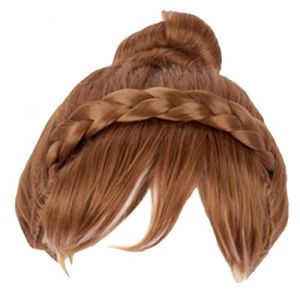 Perruque cosplay, Perruque de cosplay Anna de la Reine des Neiges, sans ornements ni v&ecirc;tements (SHANYa, neuf)