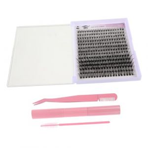 Happyyami 1ensembles Kit Extension De Avec Lashes Individuels Et Outils De Maquillage Faux Clusters Colle Retrait Pratique De Rose Pour Application (Liunmiao, neuf)