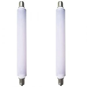 Lot de 2 ampoules LED S15s 221 mm, 4 W pour lampe de rasage, remplacement de 40 W T25 Tube LED S15 221 mm pour lampe de cuisine, salle de bain, lumière de rasage Blanc froid 6000 K (non dimmable) (JQslight, neuf)