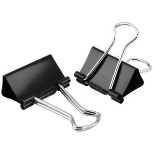 XFentech 10 Pi&egrave;ces Pince M&eacute;tal - Pinces Noires Pinces &agrave; Documents Pince Papier Clip 51mm Multi-fonctions Binder Clips Fournitures de Bureau (Xfentech, neuf)