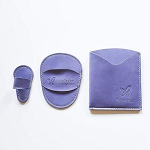 Decolores | Gant d&eacute;pilatoire corporel + gant facial naturel de couleur mauve. Gants pour &eacute;liminer les poils et les cellules mortes, laissant votre peau compl&egrave;tement douce et parfaite. (Decolores Natur, neuf)