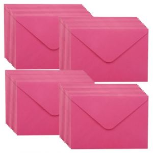 WYAN Mini Enveloppes-Lot de 40 15,5 * 10,5cm Rose Enveloppe Flip classique,enveloppes carrées kraft,pour Mariage de Cartes,(Carte non incluse) (Livst, neuf)