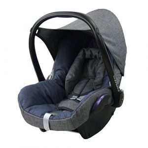Bambiniwelt Housse de rechange compatible avec Maxi-Cosi CabrioFix pour siège bébé 6 pièces (gris chiné) (BambiniWelt, neuf)
