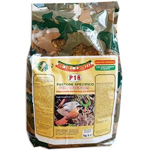 Re del Canto, P18, 1 Paquet de 3kg, Aliment pour Oiseaux Insectivores, pâtée pour appelants, Haute énergie, Farine pour rossignol, Merle, grive, alouette, 1 Paquet de 3kg (Win2Win Distribution, neuf)