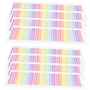 DEARMAMY 8 Feuilles perruque ruban adhésif double face ruban adhésif double face pour perruque autocollant de perruque ruban extensions de cheveux coiffure adhésive ruban de dentelle fibre (Liiane, neuf)
