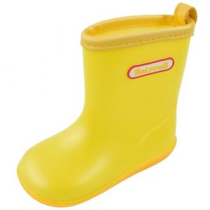 Baiyouli Botte de Pluie Enfant Souple PVC Chaussures Imperm&eacute;able L&eacute;ger Bottes en Caoutchouc pour Fille Gar&ccedil;on, Jaune Vif, Taille Fabricant 13, 20 EU (Baiyouli, neuf)