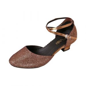 Chaussure Femme Ete Chausson De Danse Sandales &Eacute;t&eacute; Confortable Chaussures Latine Ann&eacute;es 20 Heels Dance Shoes Modern Jazz Talon Plates Pour Femmes Pedille Moderne Chaussons a Sandale Vintage Ann&eacute;e 50 (aodsko, neuf)