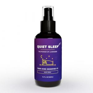 Quiet Sleep Pillow Spray - Brume Sommeil et Détente - 4 Huiles Essentielles Relaxantes 100% Pures & Naturelles - Brume d'Oreiller Lavande & Camomille - Brume Oreiller Sommeil, 100ml (Vivere GmbH, neuf)