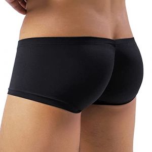 Faringoto Short pour homme Gay Sous-vêtements en soie glacée Respirant Boxer, Noir , XL (Faringoto, neuf)