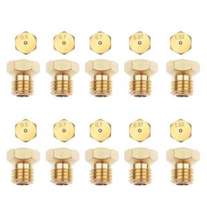 Yuaiosn 10Pcs Gicleur gaz Butane Universels, kit de Conversion de gaz GPL, 2×0.5mm, 2×0.87mm, 2×1.02mm, 4×0.7mm Gicleur Gaz Bouteille Universel pour Bruleur Gaz Gaziniere Gaz, Cuisiniere Gaz Four Gaz (Yuaiosn, neuf)