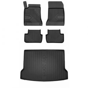 MOTOS Kit de Tapis de Voiture et de Tapis de Coffre en Caoutchouc pour Mercedes-Benz GLA X156 2013-2019 Améliorez Votre Confort de Voyage avec Tapis antidérapant Voiture 3D- Tapis de Sol Voiture Tous (MOTOS EU, neuf)