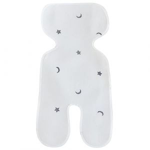 Coussin de refroidissement pour bébé, Assise Universelle Poussette Été, Coussin de Siège Poussette Coussin Voiture Bebe Bébé Housse d’Été Anti-Transpiration pour Poussette Coussin Bébe (Qpolly, neuf)