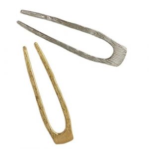 VILLFUL 2 pi&egrave;ces &Eacute;pingles &agrave; Cheveux Fran&ccedil;aises U M&eacute;tal Bross&eacute; Lot de Grand Format Dor&eacute; et Argent&eacute; Accessoires Chignon &Eacute;l&eacute;gants pour Femmes Pinces Chignon Faciles &agrave; Utiliser Au Quotidien (WANHALA, neuf)