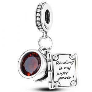 NUJIFFY Breloque en argent sterling 925 pour bracelets, colliers, passeport avion, s&oelig;ur, c&oelig;ur, caf&eacute;, livre de musique, pendentif de voyage, bijou animal mignon, cadeau de remise de dipl&ocirc;me pour homme (Orstarry, neuf)