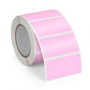 FINDAT Violet &Eacute;tiquette Thermique 50 X 25 mm Rouleau Vinyle Autocollant &Eacute;tiquette d'imprimante Rectangulaire Imperm&eacute;able pour le Bureau DIY Design Code &agrave; Barres Exp&eacute;Dition 500 Pi&egrave;Ces (ZHIYUU, neuf)