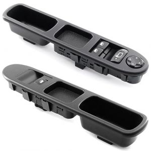 2 Pcs Commande Leve Vitre 207 Passager + C&ocirc;t&eacute; Conducteur, Leve Vitre Peugeot 207 pour Peugeot 207 Citroen 6554.QA, Bouton &eacute;lectrique Fen&ecirc;tre 6 Broches 6554.QK 6490.HQ 6554.HJ (MaMa store, neuf)