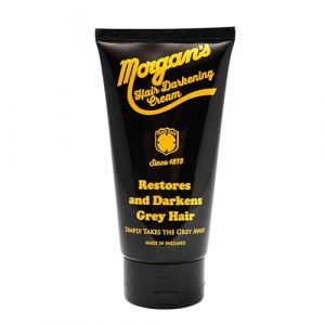 Morgans Hair Darkening Cream, restaure et assombrit les cheveux gris, enlève simplement le gris, parfum d'amande, pour tous les types de cheveux, rapide et facile à utiliser, 150 ml (QwertyCom, neuf)