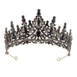 DRESHOW Couronne d'anniversaire pour Femmes Tiare de Cristal pour Filles Accessoires de Cheveux Tiare de Mariage Couronne de Princesse Paillet&eacute;e Serre-t&ecirc;te de F&ecirc;te Diad&egrave;mes pour Femme (Dreshow, neuf)