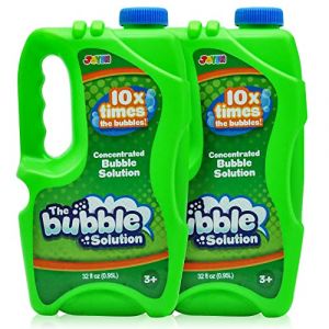 JOYIN Solutions de Recharge de 2 Bulles (jusqu'&agrave; 19 litres) Solution de Bulles concentr&eacute;es 64 OZ pour Machine &agrave; Bulles, Pistolet, Baguette Magique, &eacute;t&eacute;, Jouets de P&acirc;ques Vert (Joyin Direct, neuf)