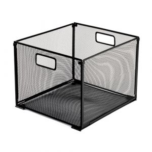 Hotyin Cadre pour Dossiers Suspendus A4, Rangement de Dossiers Suspendus, Support de Dossiers Suspendus en Maille Métallique pour la Maison, le Bureau, l'école (32 x 30 x 24,5 cm) (PINRUI, neuf)