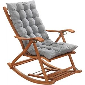 SHAIRMB FainéAnt Coussin Pad, Terrasse de Jardin éPais Grand Fauteuil à Bascule Coussin, Fauteuil Inclinable Relaxer Coussin de Chaise, pour Rotin Fauteuil Inclinable,Gris,40 * 108cm (haojia wei, neuf)