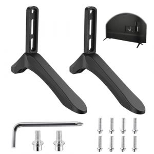 Pieds de Support TV Universels Pied de Tele de Rechange en Plastique LCD LED OLED de 32 &agrave; 65 Pouces Soporte Universal Para Televisores Compatible Con TCL, Xiaomi, Sharp, Samsung, LG, Sony y Hisense (DanXiShangLan, neuf)