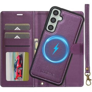 Coque pour Samsung Galaxy S24 Plus 5G, 2 en 1 Amovible Housse en Cuir Etui Folio à Clapet Dragonne, Portefeuille RFID Blocage, Béquille, Fentes pour Cartes, Folio Magnetique Etui pour Samsung S24 Plus (Nshkeji, neuf)