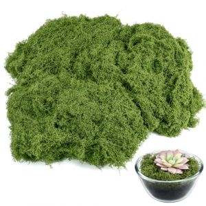 Draupnir 150g Mousse Artificielle, Mousse Artificielle Decoration, Mousse l'artisanat, Fausse Mousse Mur d'art DIY pour Mariage, Noël, Pâques, Maison, Paysage, Décoration de Jardin (Vert Foncé) (Draupnir fr, neuf)