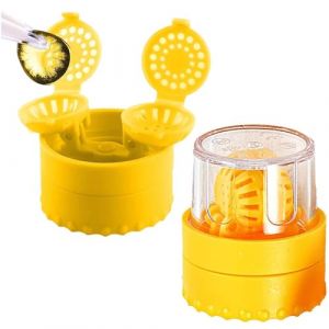 Zghhc Rondelle De Lentilles De Contact Portable, &Eacute;tui De Nettoyage De Lentilles De Contact Souples/dures, Dispositif De Nettoyage Manuel De Lentilles De Contact pour La Maison Et Les Voyages (BFJNNN, neuf)