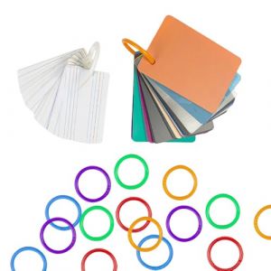 CHUYIX Lot de 100 anneaux de reliure en plastique pour feuilles volantes - 15 mm - Anneaux porte-cl&eacute;s - Feuilles en vrac - Pour scrapbooking, album, artisanat, porte-cl&eacute;s, rangement m&eacute;mo (CHUYIX, neuf)