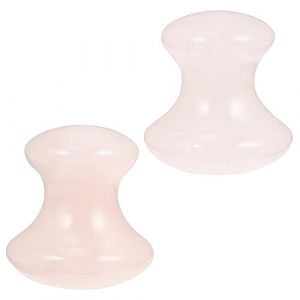 SHERCHPRY Planche Gua Sha Quartz 2 Pi&egrave;ces De Champignon, Outil De Massage Polyvalent Pour Jambes Et &Eacute;paules (Dnna Huang, neuf)