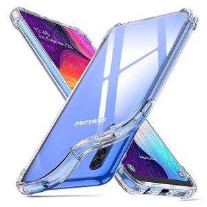 ORNARTO Coque Samsung A50, Clair Protecteur Housse Anti-Choc Anti-Scratch Bumper Silicone Cover Cases Bumper pour Samsung Galaxy A50(2019) 6,4" Transparente (ORNARTO FR, neuf)