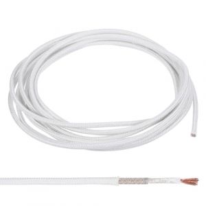 PATIKIL Fil &Eacute;lectrique Haute Temp&eacute;rature en Fibre de Verre de Mica de 13 AWG de 11,5 Pieds, -60-500 Degr&eacute;s Celsius, R&eacute;sistant &agrave; La Chaleur, Isol&eacute;, Flexible, pour Lampe, Chaudi&egrave;re, Blanc (PATIKIL UK, neuf)