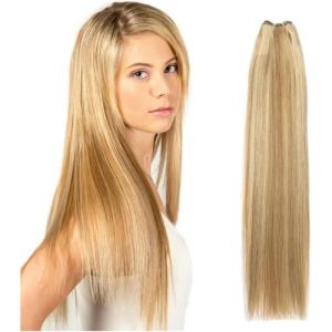 Tissage en lot de cheveux humains raides, extensions de cheveux à rapport élevé de 14 à 28 pouces, 100 g/pièce (taille : 3 pièces/lot, couleur : #613_22 pouces) - 3 pièces/lot - P27/613_26 pouces (yichangshikaiyisishangmaoyouxiangongsi, neuf)