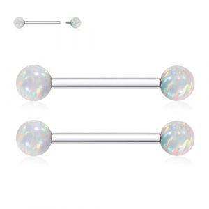 AROWRO Titan Piercing de langue Piercing de t&eacute;ton Piercing de t&eacute;ton Piercing de mamelon Bague de sein Piercing de t&eacute;ton Bijoux Piercing de langue interne Filetage int&eacute;rieur Piercing de langue 16G 14G (yueeu, neuf)