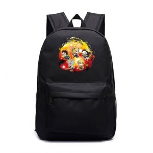 Sageam Anime Demon Tanjiro Nezuko Slayers merch Sac à Dos Voyage Casual Daypacks, Sacs à Dos Loisir,pour Collège, Garcons, Filles et Ados (Sageam, neuf)