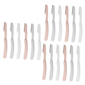 DEARMAMY 3 Ensembles Rasoirs &Agrave; Sourcils Pliables Pour Femmes Rasoirs Pour Le Visage rs Pliables Pour Femmes Tondeuse &Agrave; Sourcils e Pour Lame En Acier 6 pi&egrave;ces * 3 (Liiane, neuf)