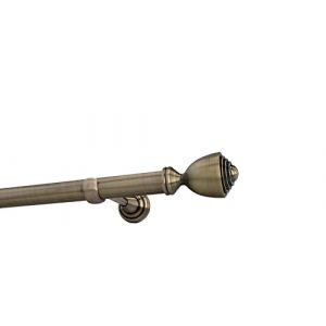 Sento 25mm Kit de tringle a rideau Metal Fixation murale Laiton Antique 480 cm (3x160cm) AVANTI (sento-shop, neuf)