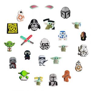 Fancico Star Wars Lot de 23 breloques pour chaussures, d&eacute;corations diff&eacute;rentes pour adolescents et adultes, accessoires pour sabots, cadeaux de f&ecirc;te (DEHUAYAO, neuf)