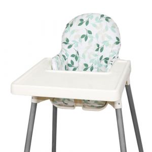 pour IKEA Coussin de Chaise Haute pour IKEA Anti-lop Chaise Haute pour IKEA, Coussin de Chaise Haute Anti-lop, en Coton antidérapant, Doux, pour siège bébé Plus Confortable (Feuille Verte) (Longgouk, neuf)