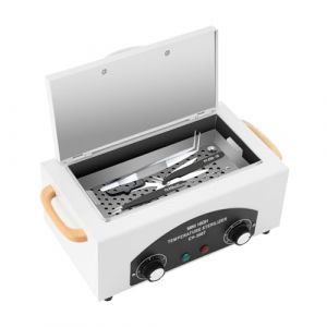 St&eacute;rilisateur &agrave; Air Chaud, 300W 2L Sterilisateur Materiel Onglerie, Avec Minuterie Et Voyant Lumineux, Autoclave St&eacute;rilisation, Pour D&eacute;sinfecter Ciseaux, Pinces, Serviettes Et Outils Manucure Etc (ZHNEXUEHH, neuf)