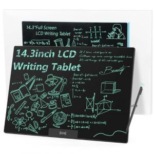 Czemo LCD Tablette Ecriture Adulte 14,3 Pouces, Réutilisables Tablette D'écriture LCD Adulte Bloc Note LCD Ardoise Electronique pour Bureau, Salle de Classe, Mémo, Notes (Gazmoonwalk Trade Kft., neuf)